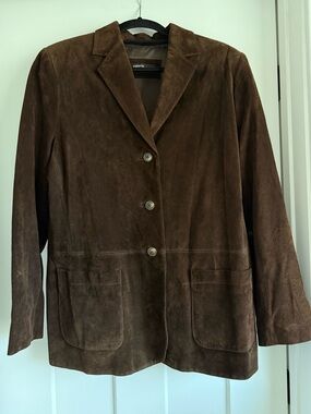 Valerie Stevens suede blazer jacket